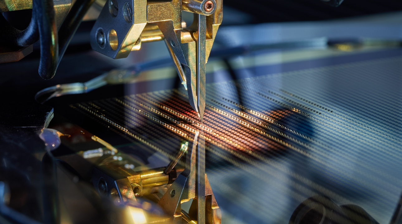 Wire bonding on wafer